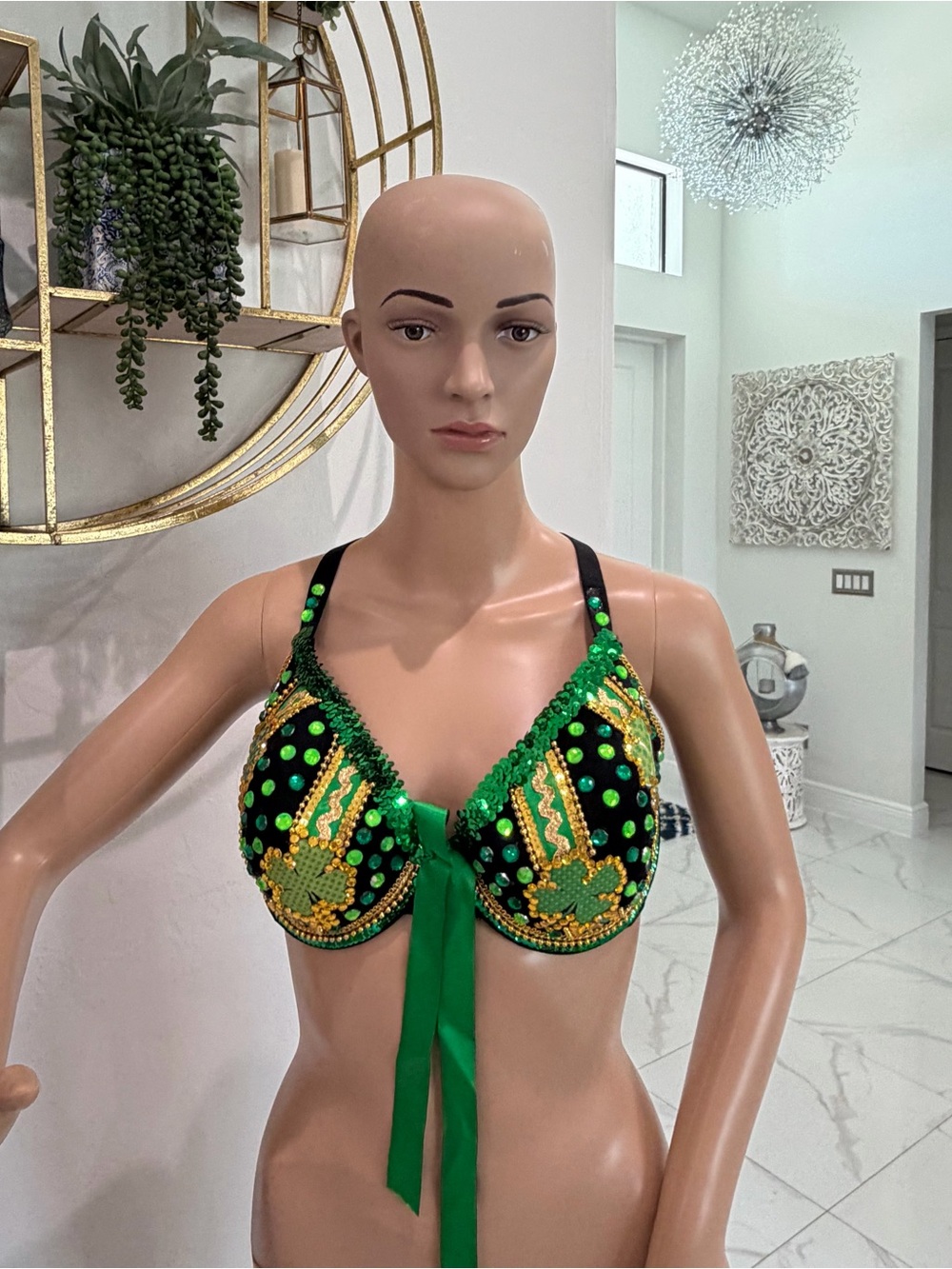His & hers St Patrick's Day Bra-Outfit-sexycostume & T-Shirt
